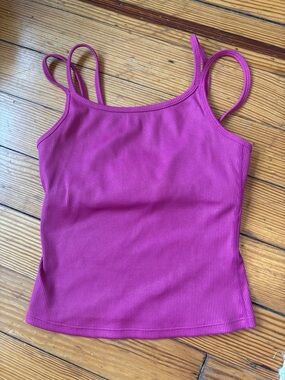 Carbon38 Sparkly Pink Tank Top | size XS